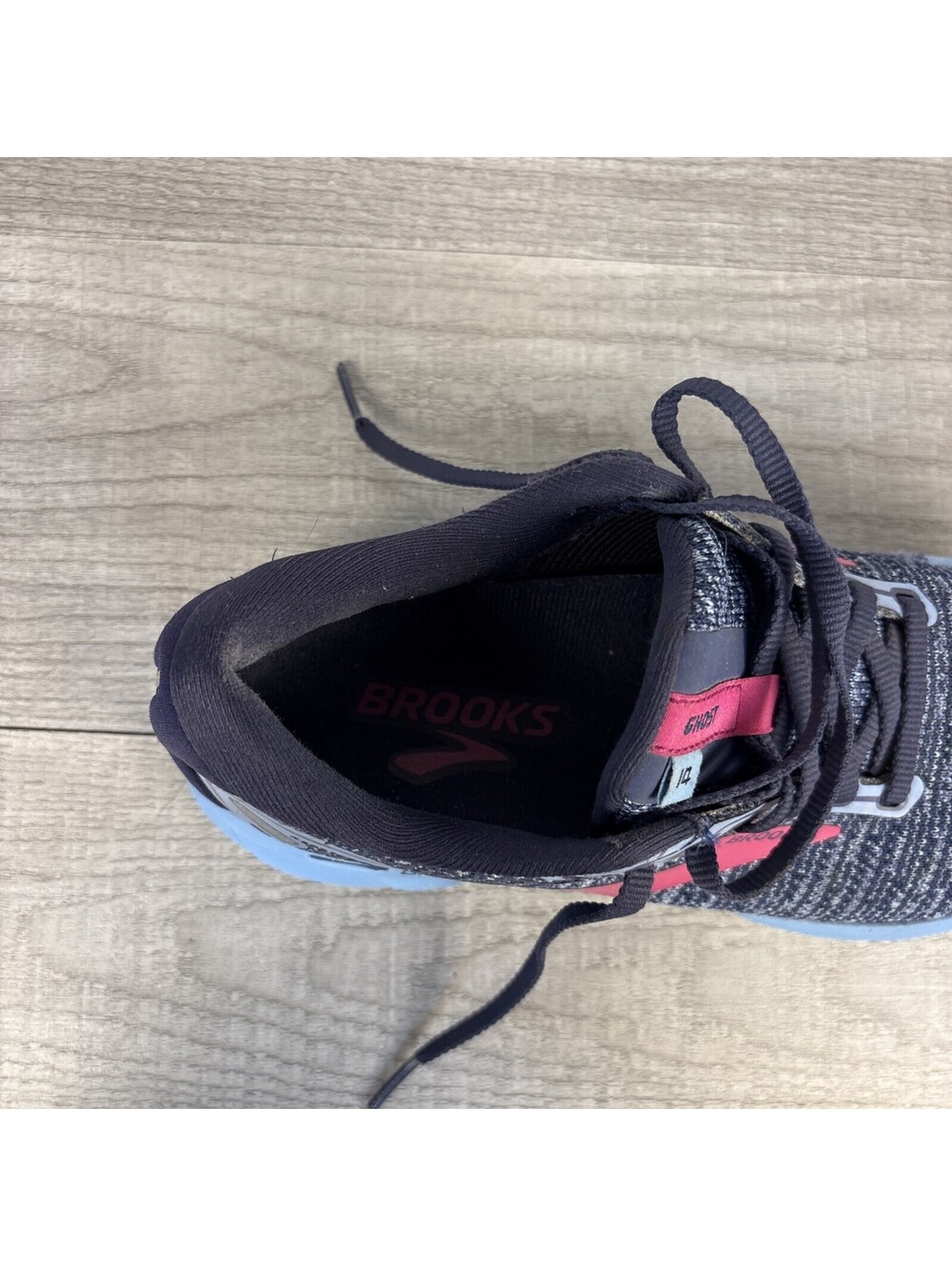 Brooks Ghost 14 Navy Blue Pink Light Blue Women's Size 6.5 - Picture 9 of 13